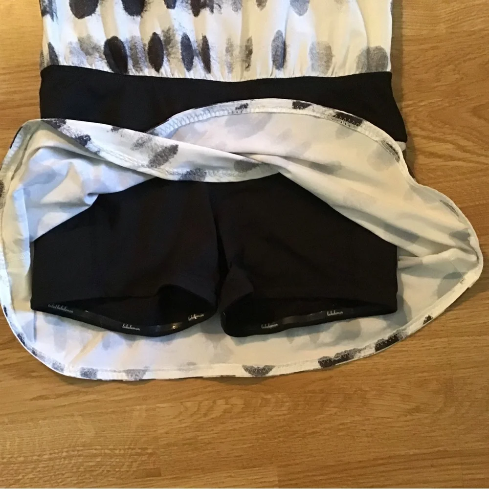 lululemon athletica White and Black Polka Dot Romper - Picture 4 of 5